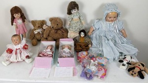 lot 35 image: Madame Alexander Dolls, Pound Puppies, TY McDonalds Toys, FAO Schwarz and TY Bears, and More
