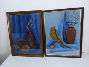lot 97 image: Set of 2 Framed Wall Paintings by Brian and Bruce Kes