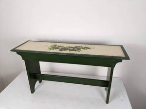 lot 114 image: Bench with Painted Winter Berries
