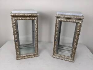 lot 115 image: Two Mini Wood and Stone Display Cases