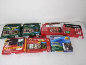 lot 126 image: (7) Unused Window and Patio Door Insulation Film Kits (3M, Eskimo, Dennis)