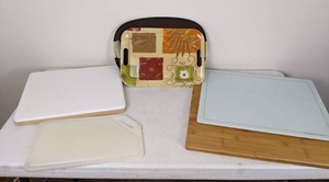lot 155 image: Assorted Cutting Boards and Kitchen Trays