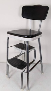 lot 162 image: Cosco Black Retro Step Stool