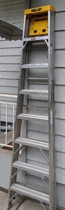 lot 170 image: Keller Aluminum 8 Ft. A-Frame Folding Ladder