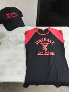 lot 218 image: Ladies Size L Fireball T-Shirt & 1-Cap