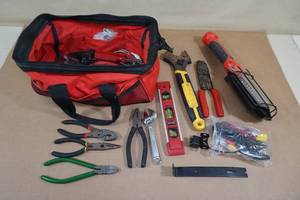 lot 10 image: Assorted Tools With Tool Bag