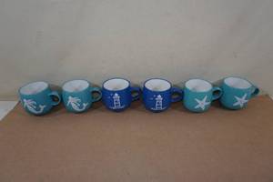 lot 38 image: Assorted Cape Shore Mugs - Mermaids, Lighthouses, Starfish