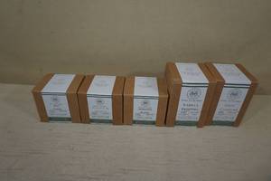 lot 65 image: Begonia and Bench Candle Set - Cider, Harvest, Morning Blend, Campfire