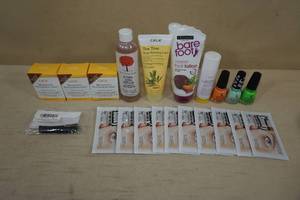lot 67 image: Nail and Skin Care Products - Wax, Lotion, Nail Polish