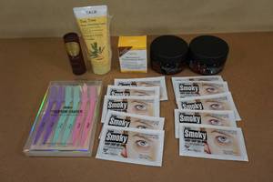 lot 77 image: Skin Care Products - Argan Oil, Eye Patches, Eyebrow Shapers
