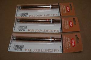 lot 104 image: Krylon Rose Gold Leaf Pens