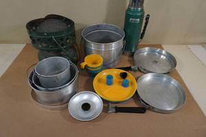 lot 159 image: Camping Cookware and Propane Heater