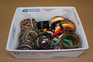 lot 217 image: Assorted Bracelets - Bangle, Cuff, Fashion