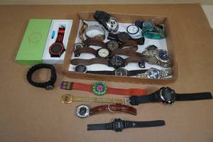 lot 218 image: Assorted Watches - Fossil, Times, Swatch