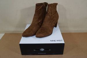lot 239 image: Nine West Luella Brown Multi Fabric Boots - Womens 9.5W