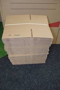 lot 249 image: 50 Cardboard Shipping Boxes - 8 x 6 x 4