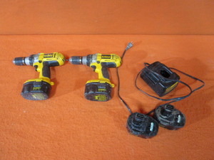 lot 64 image: 14.4v DeWalt Drills, Batteries, Charger