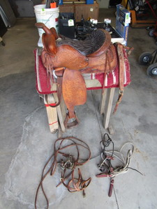 lot 119 image: Saddle, Reigns & Bits