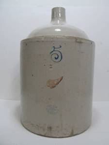lot 40 image: 5 Gallon RED WING Stoneware Jug