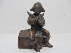 lot 42 image: Vintage Cast Metal Pirate Coin Bank