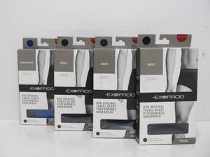 lot 65 image: 4 Pairs of Brand New Mens Exofficio Travel-Redy Performance Underwear - Size 2XL
