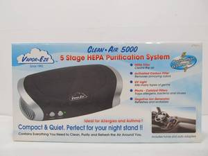 lot 74 image: Brand New VAPOR-EZE Clean Air 5000 Hepa Air Cleaning System