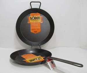 lot 115 image: Unused LODGE Cast Iron Skillet & Pan