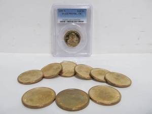 lot 121 image: (10) US Sacagawea $1 Coins