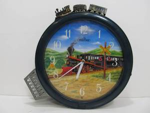 lot 223 image: Working TELTIME Motion Locomotive Train Clock