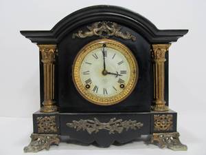 lot 238 image: Ornate Antique Ansonia Mantel Clock