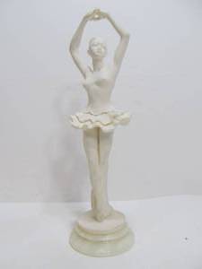 lot 263 image: Alabaster or Italian Marble Ballerina Sculpture
