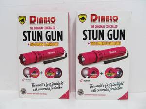 lot 249 image: 2 Brand New Diablo Combination Stun Gun & Flashlights