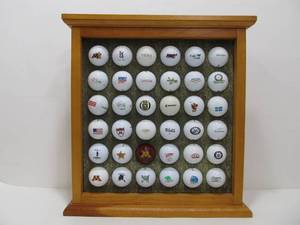 lot 321 image: Display Case wLogo Golf Balls