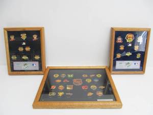 lot 286 image: Collection of NHL & MLB Pins in Cases