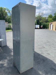 lot 299 image: Large 8-Section Vintage Industrial or Gym Locker