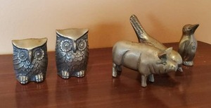 Five Brass Figurines