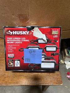 Husky 7500-Lumen LED String Light - Lot of 5