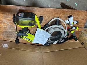 RYOBI ONE HP 18-Volt Brushless EZClean 600 PSI 0.7 GPM Cordless Electric Power Cleaner w 4.0Ah Battery, Charger, Accessories