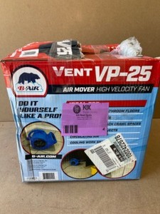 B-Air 14 HP Air Mover Blower Fan for Water Damage Restoration Carpet Dryer Floor Home and Plumbing Use in Blue