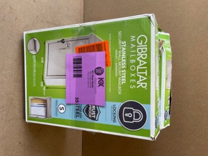 Gibraltar Mailboxes Ashley Medium, Locking, Wall-Mount Mailbox, Stainless Steel (2 units)