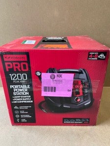 Schumacher Electric Schumacher Pro Automotive 12-Volt 1200 Peak Amp Jump Starter and Portable Power Station with 100-PSI Air Compressor