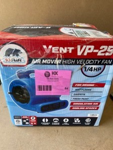 B-Air 14 HP Air Mover Blower Fan for Water Damage Restoration Carpet Dryer Floor Home and Plumbing Use in Blue