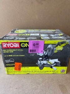 RYOBI ONE 18V Cordless 7-14 in. Compound Miter Saw (Tool Only)