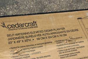 Self - Watering Elevated Cedar Planter