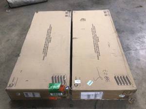 lot 6 image: Lot of 2 TRINITY PRO Black 5-Tier Rolling Steel Wire Garage Storage Shelving Unit (60 in. W x 72 in. H x 24 in. D) Customer Returns See Terms on Auction