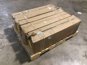 lot 13 image: Pallet of 10 ft. x 30 ft. White Party Wedding Tent Canopy 7 Sidewall by Winado Customer Returns See Terms on Auction