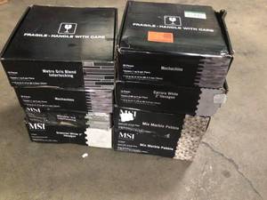 lot 14 image: 8 Boxes of Mixed Assorted MSI Flooring Customer Returns See Terms on Auction
