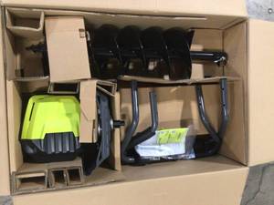 lot 37 image: 40V HP Brushless Cordless Earth Auger with 8 in. Bit (Tool Only) by RYOBI Customer Returns See Terms on Auction