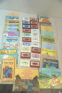 Vintage kids books on cassette