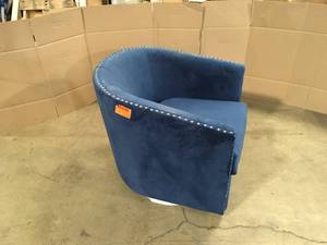 Alba Navy Swivel Chair by Picket House Furnishings Customer Returns See  Terms on Auction